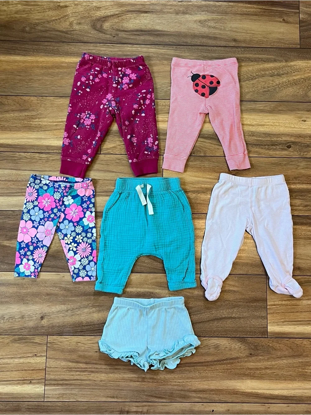Baby girl 6mo Cottagecore LOT16pcs infant clothing bundle dresses rompers pants